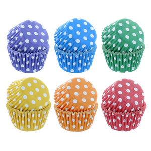 Polka Dot Cupcake Cases - Baking Cup Selection Pack - 300 Baking Cases