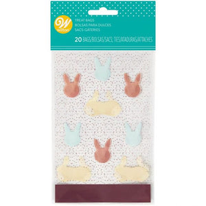 Wilton Mini Happy Easter Bunny Treat Bags - Pack of 20