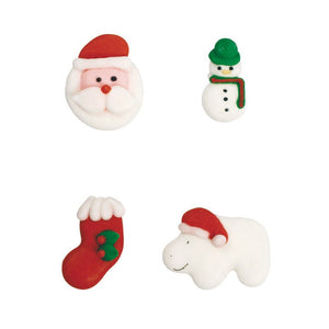 Children's Christmas Sugar Toppers - 20 Pack