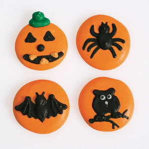 Halloween Buttons Edible Cake Toppers - 20 Toppers