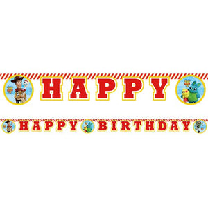 Toy Story 4 Happy Birthday Banner