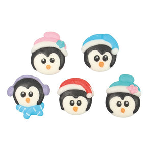 Christmas Penguins Sugar Toppers - 20 Pack
