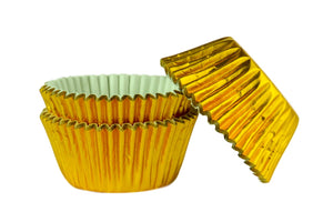 Gold Foil Large Cupcake / Muffin cases- pack of 45