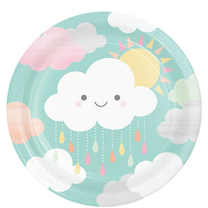 Sunshine Baby Showers Paper Dinner Party Plates - 8 Pack