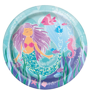 Magical Mermaid Party - Large Paper Plates 22cm