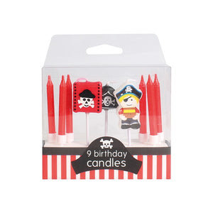 Pirate Cake Candles - 9 candles