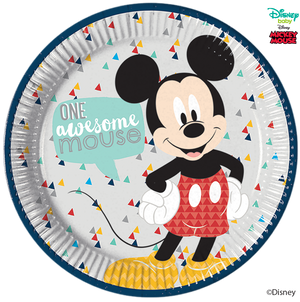 Disney Awesome Mickey Mouse Party Large Round Paper Plates