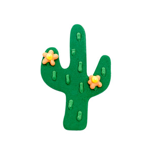 Mini Cactus Poly-Resin Coated Cookie Cutter Green