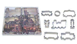 Train Tin-Plated Cookie Cutter Set