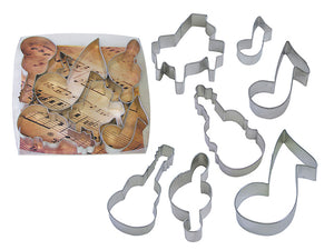 Musical Tin-Plated Cookie Cutter Set