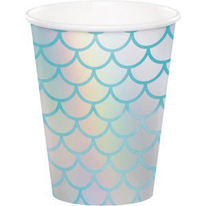 Mermaid Shine Paper Cups Iridescent Foil