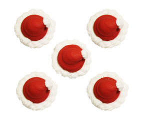 Santa Hat Toppers - 5 Pack