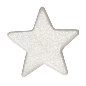 Silver Lustre Stars Edible Cake Toppers - 50 Toppers