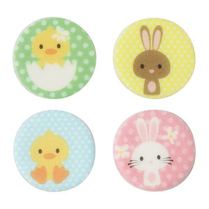 Easter Bunny & Chick Cupcake Toppers - 20 Pack