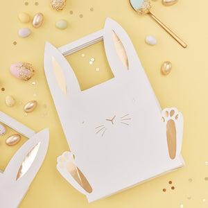 Easter Bunny Shaped Treat Bags - Carrot Crunch Range by Ginger Ray