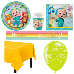 Stef Chef Party Cocomelon Deluxe  Party Tableware Set for 8