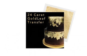 Sugarflair Gold Leaf Transfer : 24 carat gold - 80 x 80 mm