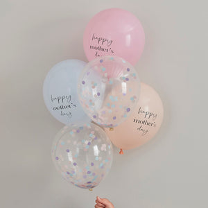 Pastel & Confetti Happy Mother's Day Balloon Cluster