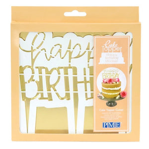 PME 'Happy Birthday' Modern Cake Topper Cutter