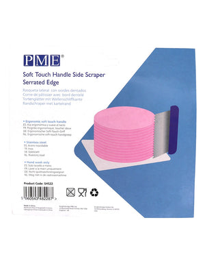 PME Soft Touch Handle Side Scraper With Serrated Edge