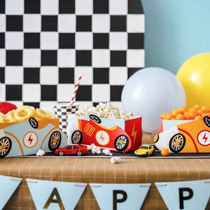 Race Car Party Snack Boxes - 3 Pack