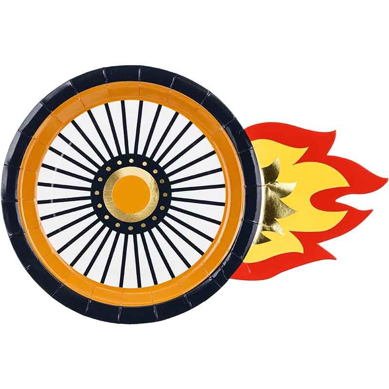 Racing Car Party Plates - 6 Pack