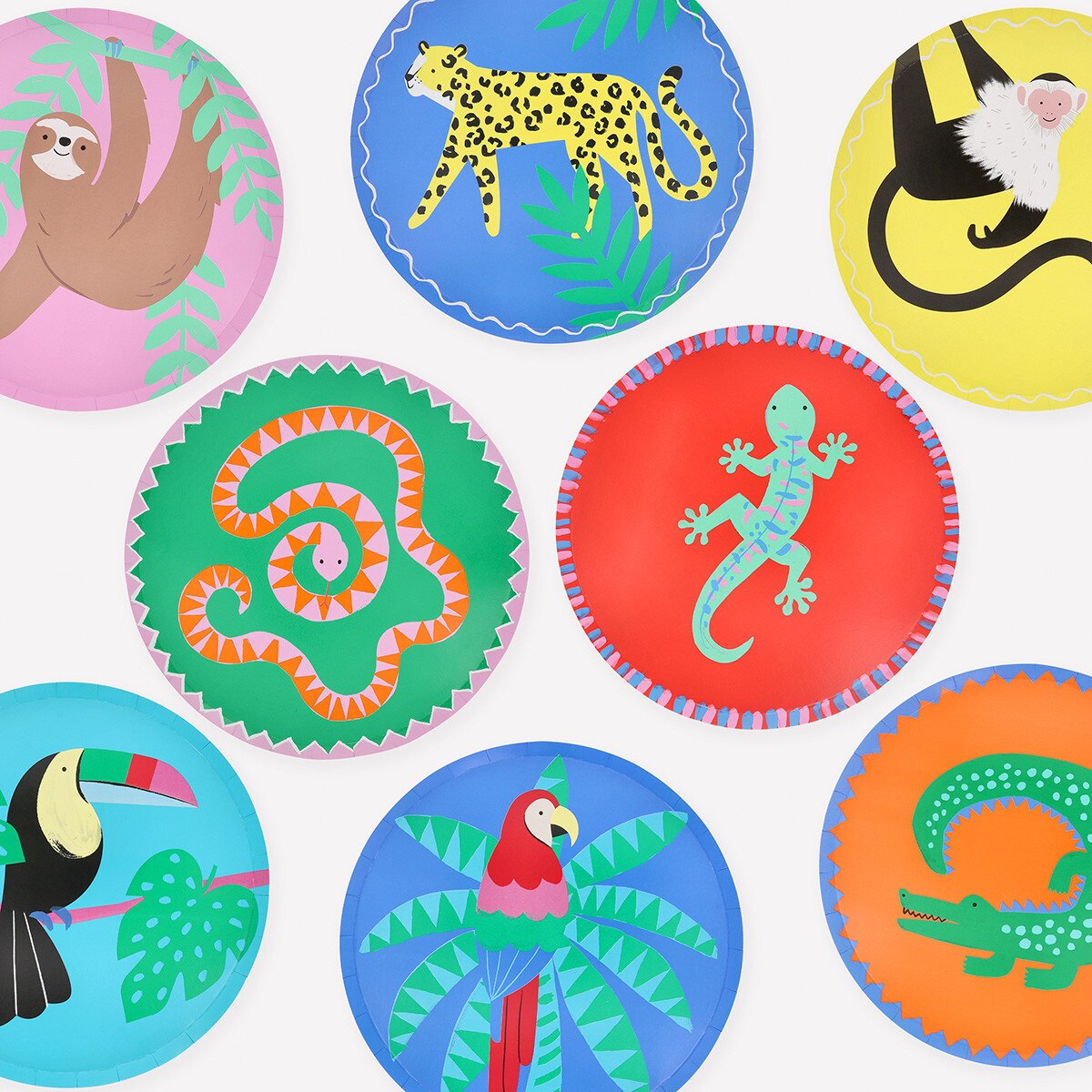 Jungle Jamboree Side Plates - 8PK