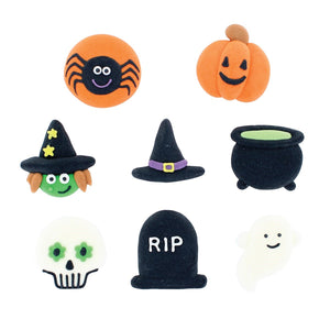 Stef Chef Deluxe Collection - Handmade Halloween Royal Icing Decorations - 35mm - 16 Pack