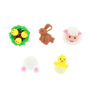 Easter Friends Sugar Cake Decorations - 10 Pack