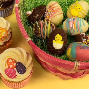 Easter Egg Sugar Cake Decorations - 10 Pack
