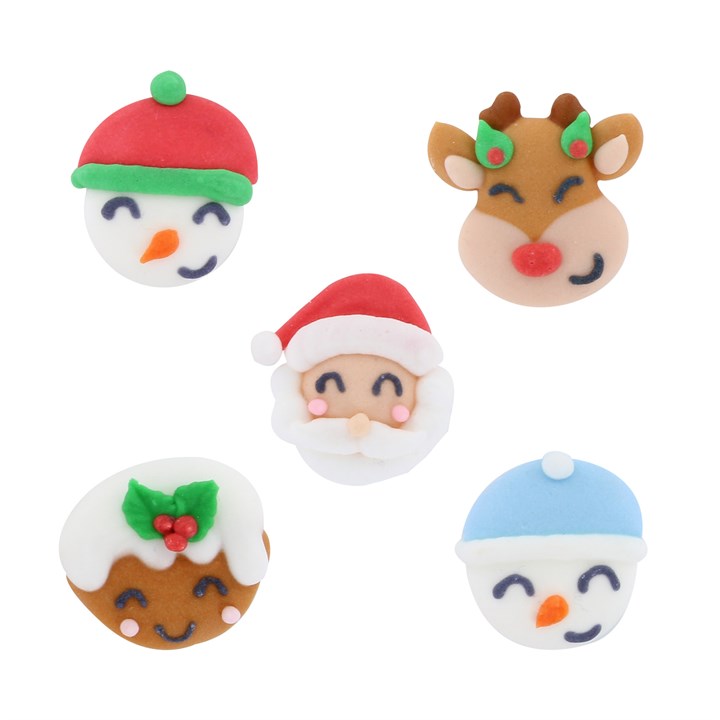 Stef Chef Christmas Cheer Christmas Cupcake Toppers - 10 Pack