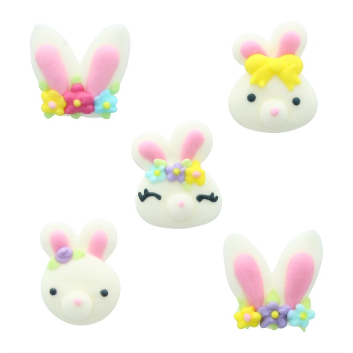Stef Chef Bunny Collection Sugar Toppers - 15 Pack