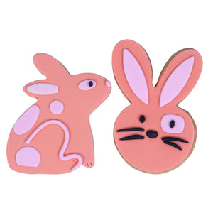 EASTER  BUNNY COOKIE CUTTER SET OF 2