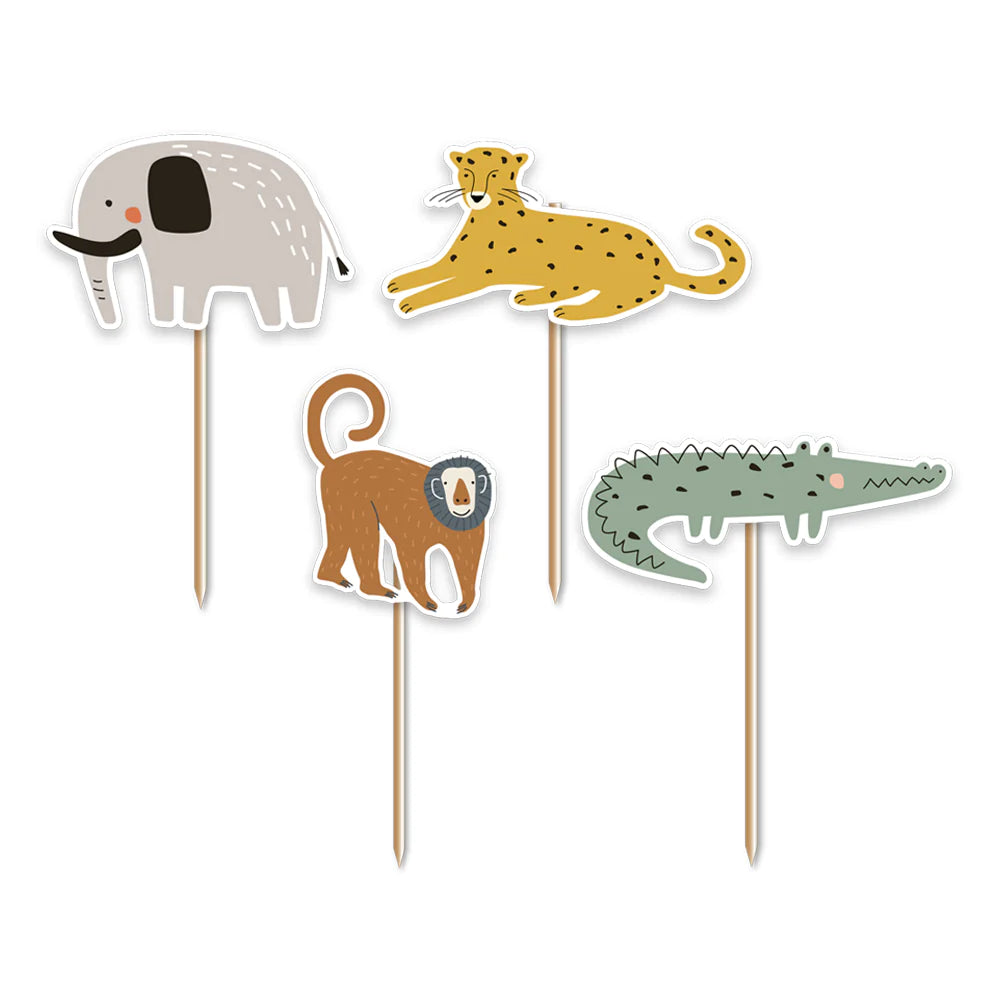 Safari  Jungle Animal Cupcake Toppers