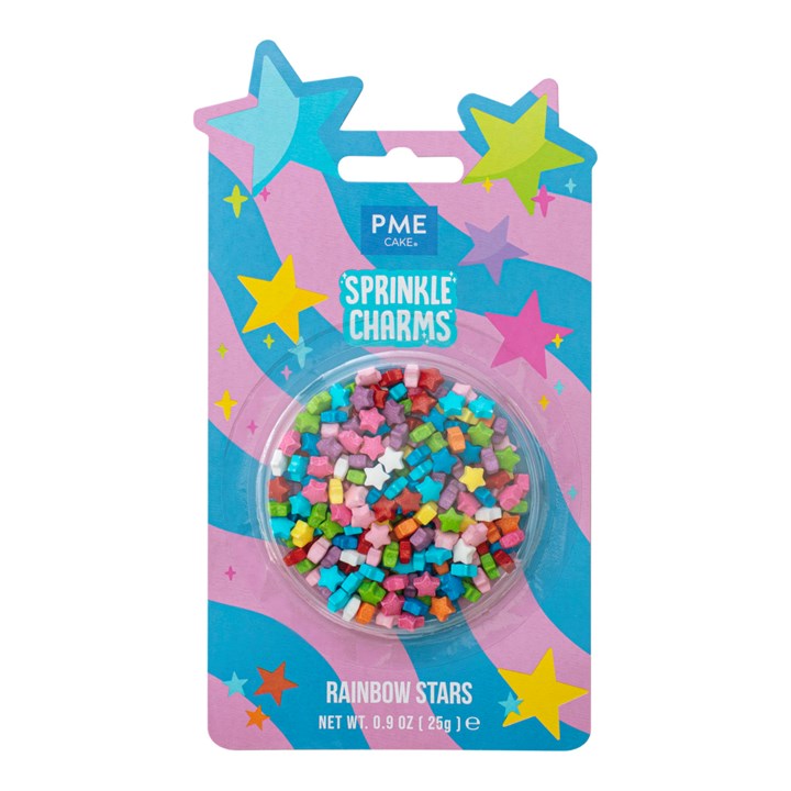 PME Sprinkle Charms - Rainbow Stars 25g