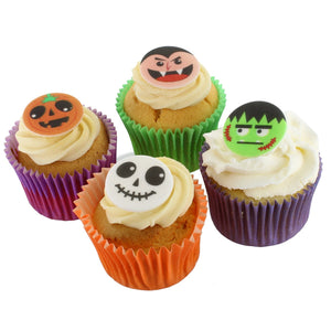 Stef Chef Scary Faces Halloween Cake Toppers - 14 pack