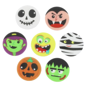 Stef Chef Scary Faces Halloween Cake Toppers - 14 pack