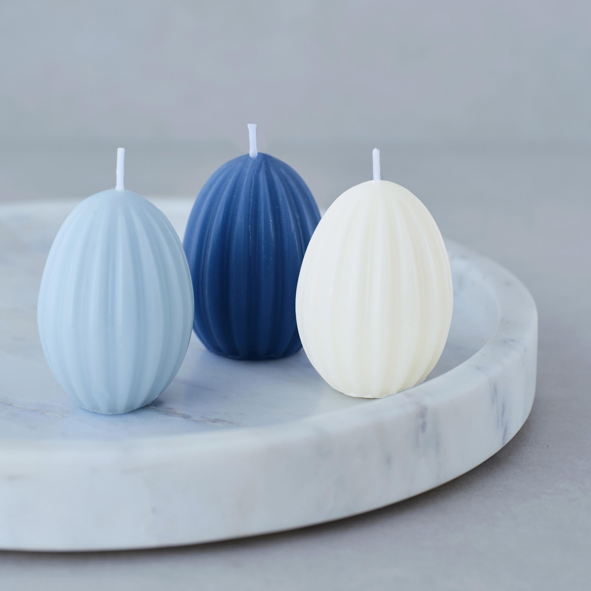 Egg-Shaped Easter Candles