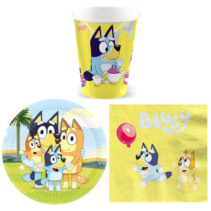 Bluey Childrens Party Tableware Pack for 8