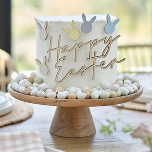 Wooden Easter Cake Decorations