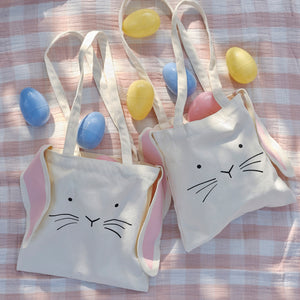 Easter Tote Bag with Bunny Ears