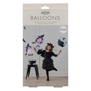 Halloween Vampire and Witch Balloons