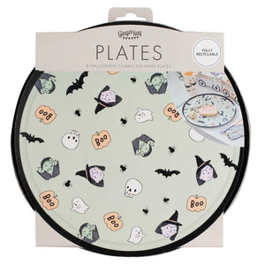 Vampire and Witch Halloween Paper Party Plates