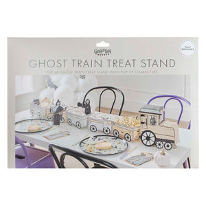 Halloween Ghost Train Treat Decoration Stand