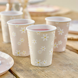 Daisy Floral Party Tableware Kit