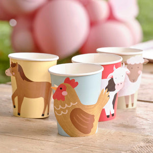 Farm Animal Friends Party Tableware Deluxe Pack for 8 Guests