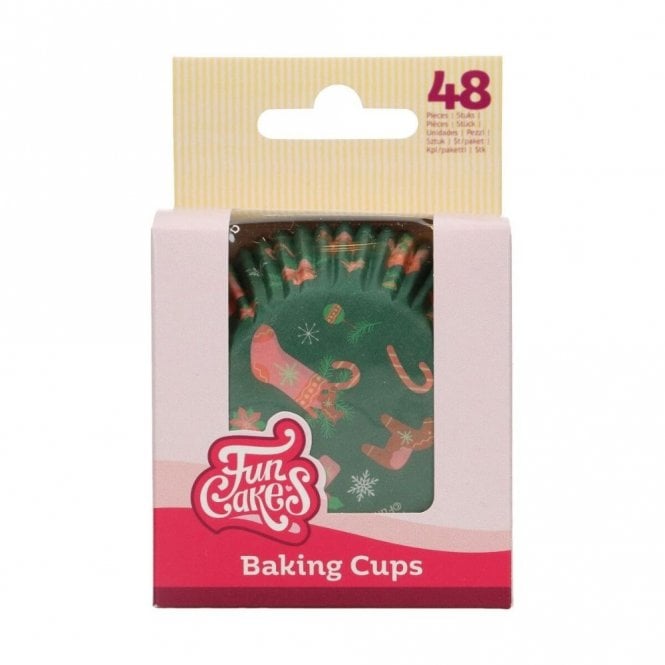 FunCakes Christmas Foil Baking Cups x 48