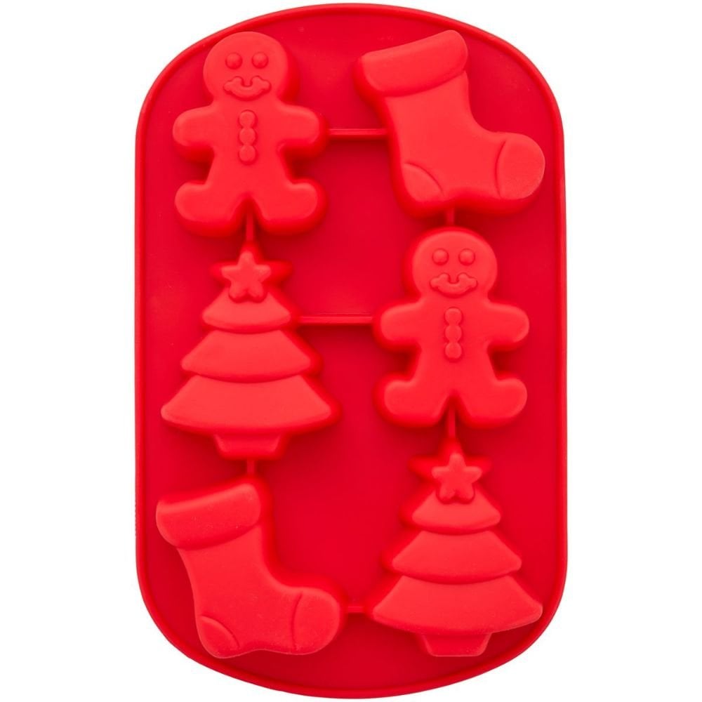 Wilton Gingerbread, Tree and Stocking Silicone Mould