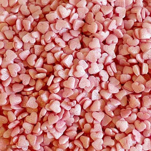 Pink Valentine Mini Hearts Cake Sprinkles - 50g