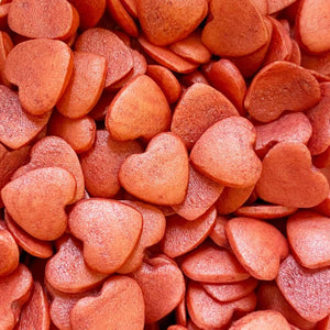 Red Valentine Hearts Cake Sprinkles - 50g